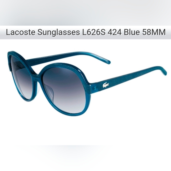 Lacoste Accessories - Women's Lacoste Sunglasses One Size Blue Large Oversized Bodycon Style Glasses